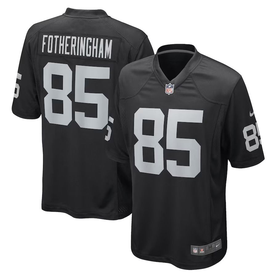 Men Las Vegas Raiders #85 Cole Fotheringham Nike Black Game Player NFL Jersey->oakland raiders->NFL Jersey